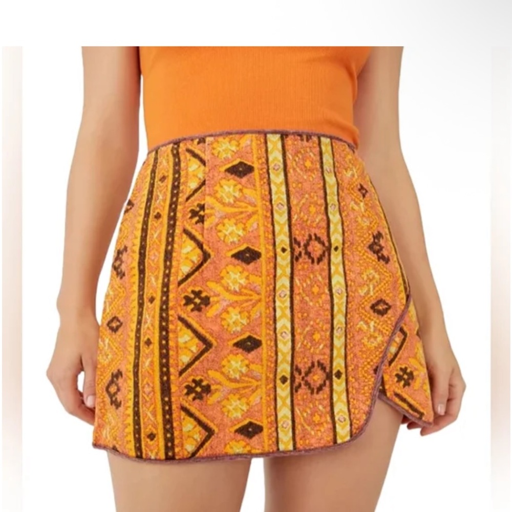 NWT Free People Cleo wrap skirt